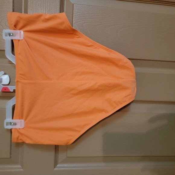 Nwt High-Waisted Orange Bikini Bottom. - Picture 2 of 2